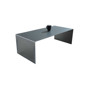 IRON Ορθογώνιο Τραπεζάκι Σαλονιού Μεταλλικό Μαύρο Μ100xΠ45xΥ35εκ.